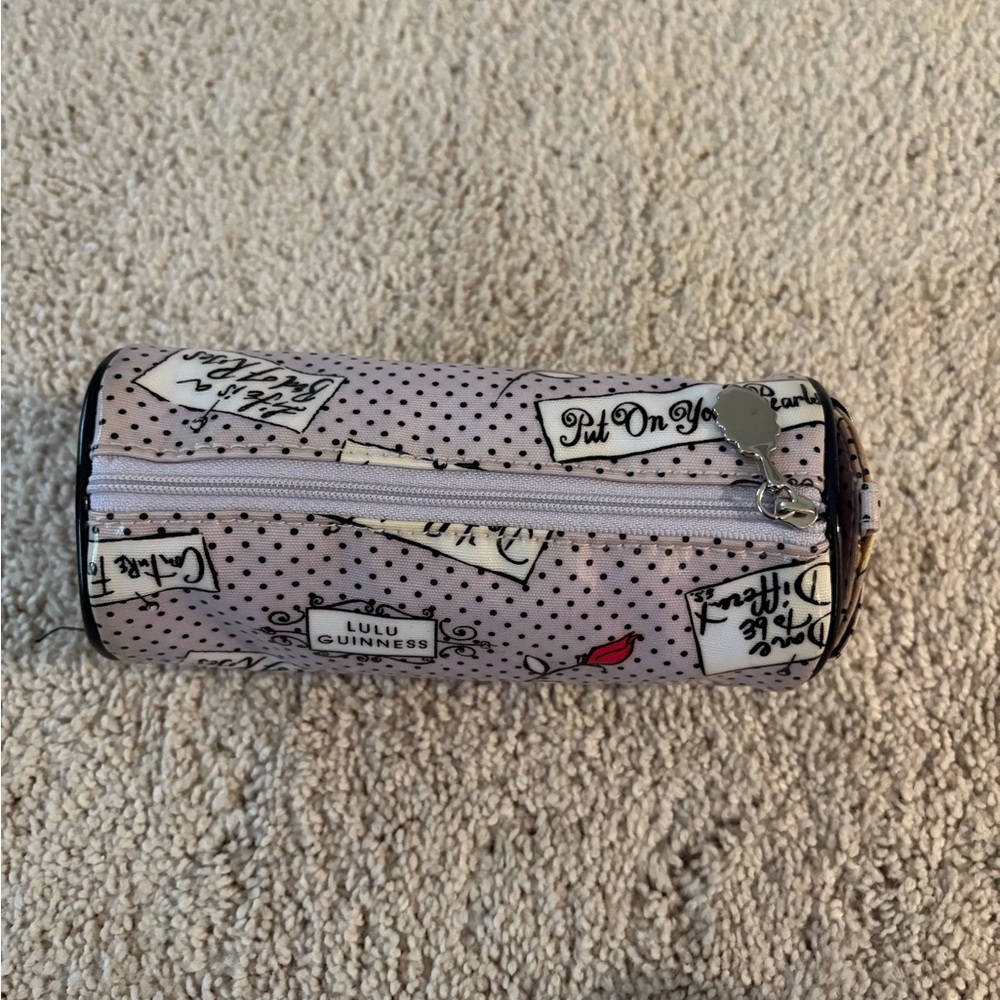 Lulu Guinness Makeup Travel Case with mirror - Picture 8 of 10